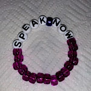 TALOR SWIFT SPEAK NOW BRACELET (handmade) SMALL BUSINESS